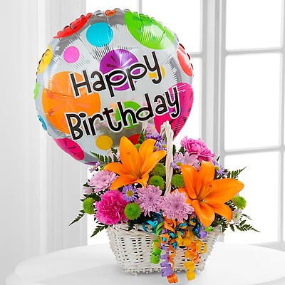 Happy Blooms&amp;trade; Basket