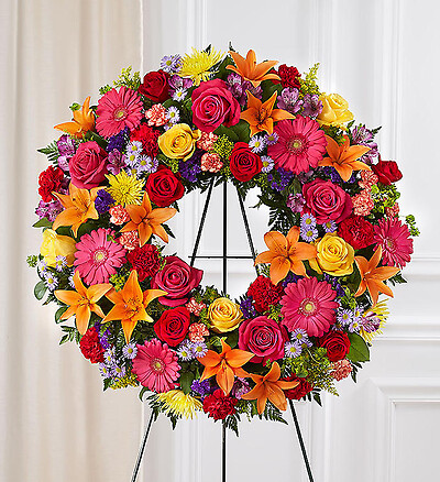 Serene Blessings&amp;trade; Standing Wreath- Bright